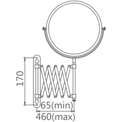 Зеркало увеличительное настенное 8, HB6408